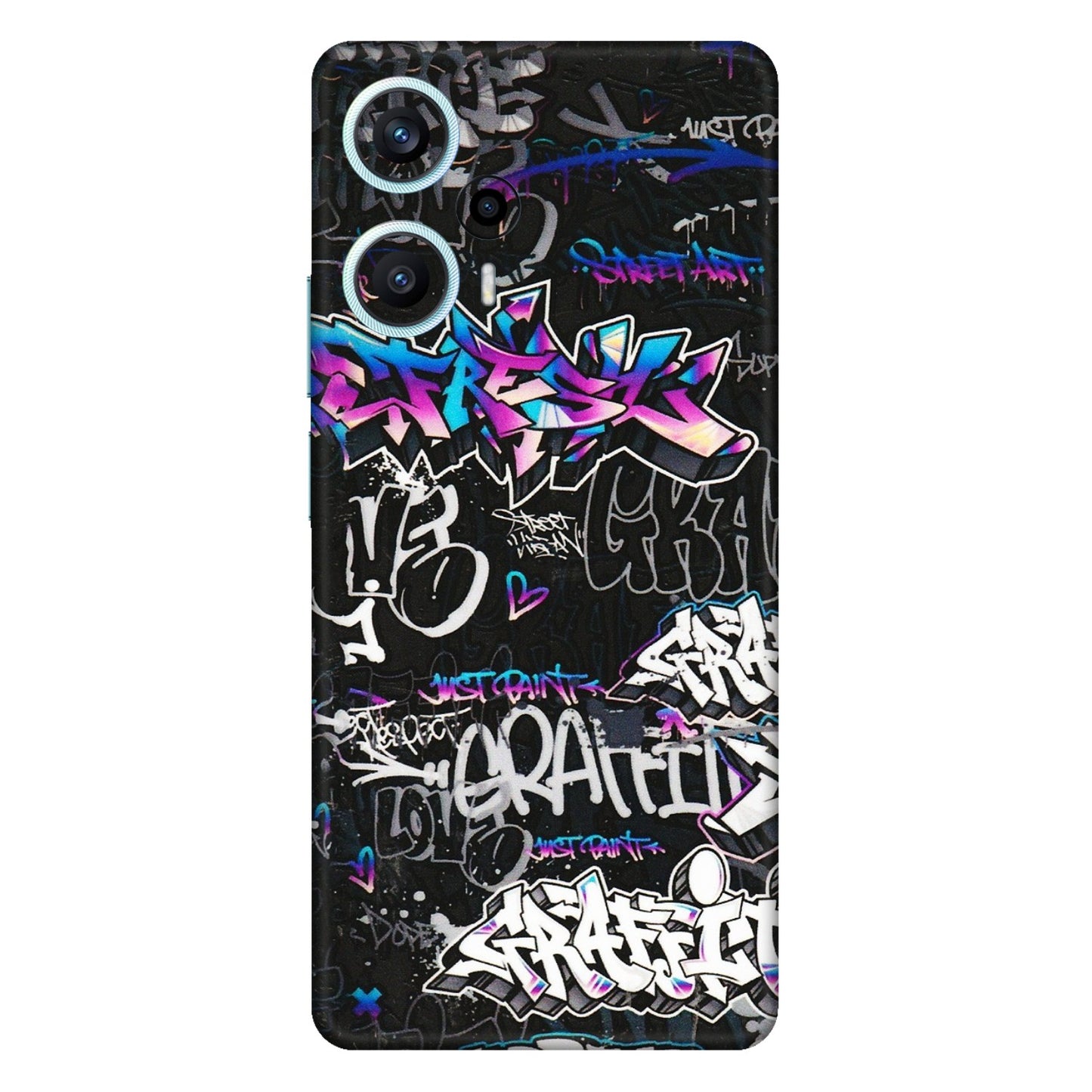 POCO Phone Skins (All Models) - Graffiti Killer - 3D Embossed Finish (L-274) Poco F5 (5G)