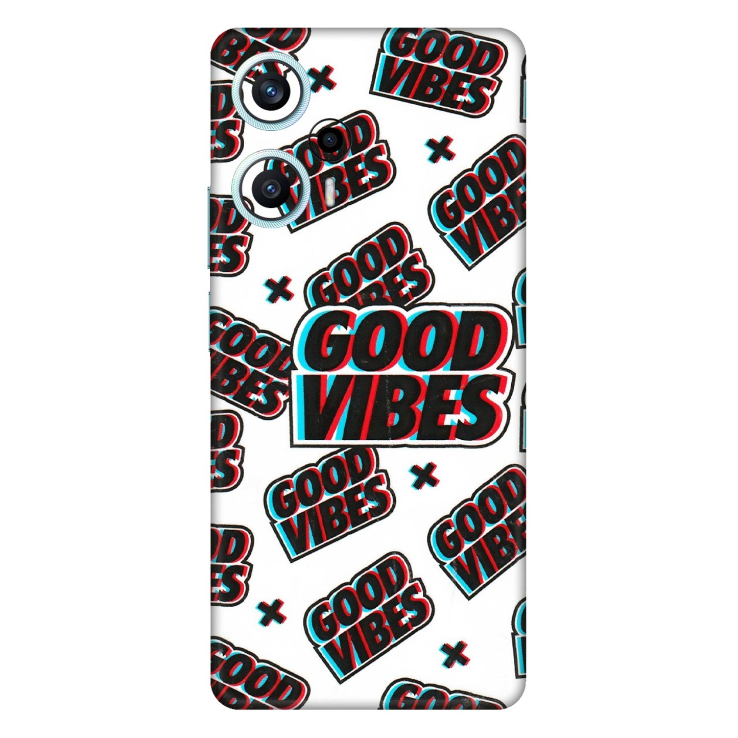 POCO Phone Skins (All Models) - Good Vibes - 3D Embossed Finish (L-282) Poco F5 (5G)