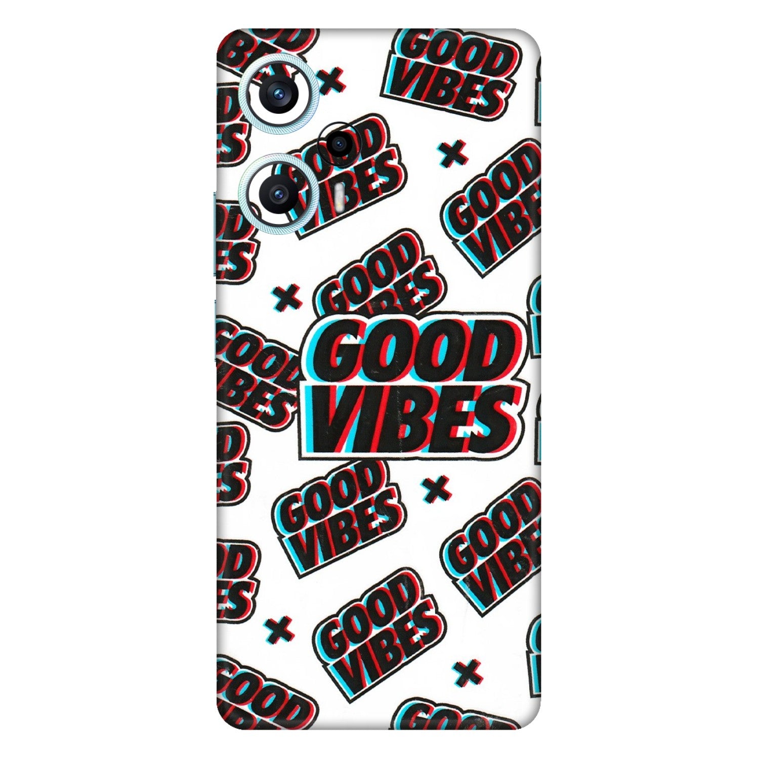 POCO Phone Skins (All Models) - Good Vibes - 3D Embossed Finish (L-282) Poco F5 (5G)