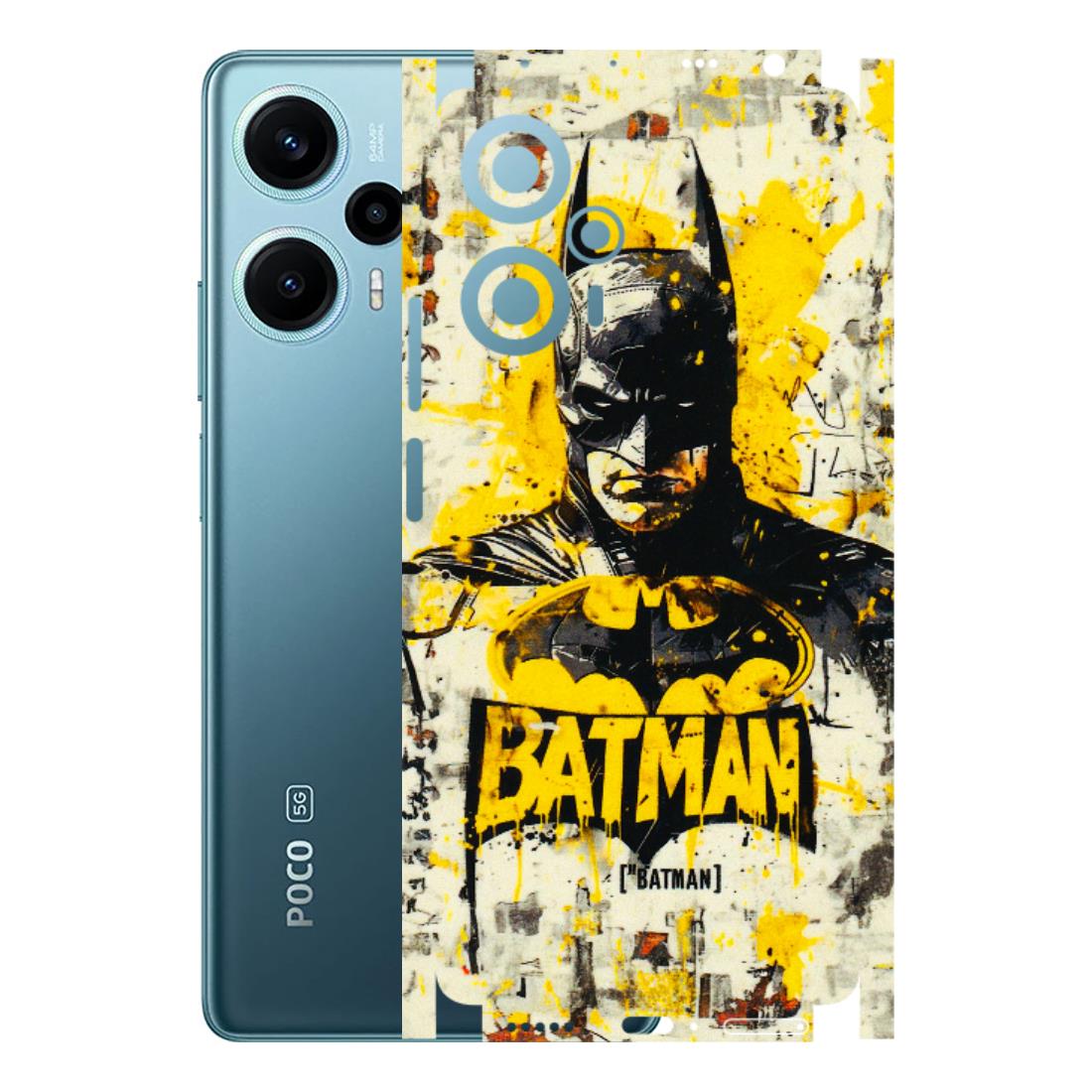 POCO Phone Skins (All Models) - Batman Yellow BT - 3D Embossed Finish (L-304) Poco F5 (5G)