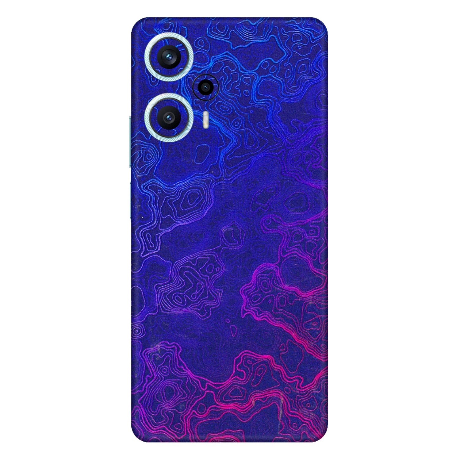 POCO Phone Skins (All Models) - Purple Ripples Swirl - 3D Embossed Finish (L-314) Poco F5 (5G)