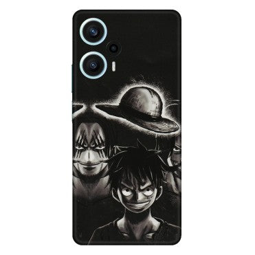 POCO Phone Skins (All Models) - Black Luffy Hat - 3D Embossed Finish (L-57) Poco F5 (5G)