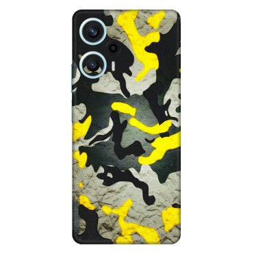 POCO Phone Skins (All Models) - Yellow Camouflage - 3D Embossed Finish (L-61) Poco F5 (5G)