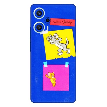 POCO Phone Skins (All Models) - Tom N Jerry Sticky Notes - 3D Embossed Finish (L-88) Poco F5 (5G)