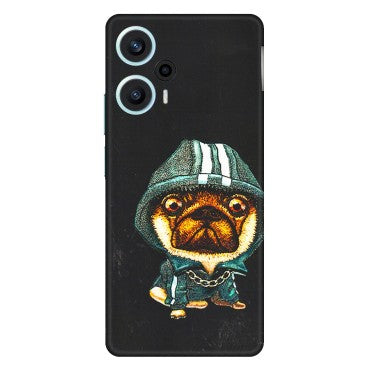 POCO Phone Skins (All Models) - Puppy N Hoodie - 3D Embossed Finish (L-90) Poco F5 (5G)