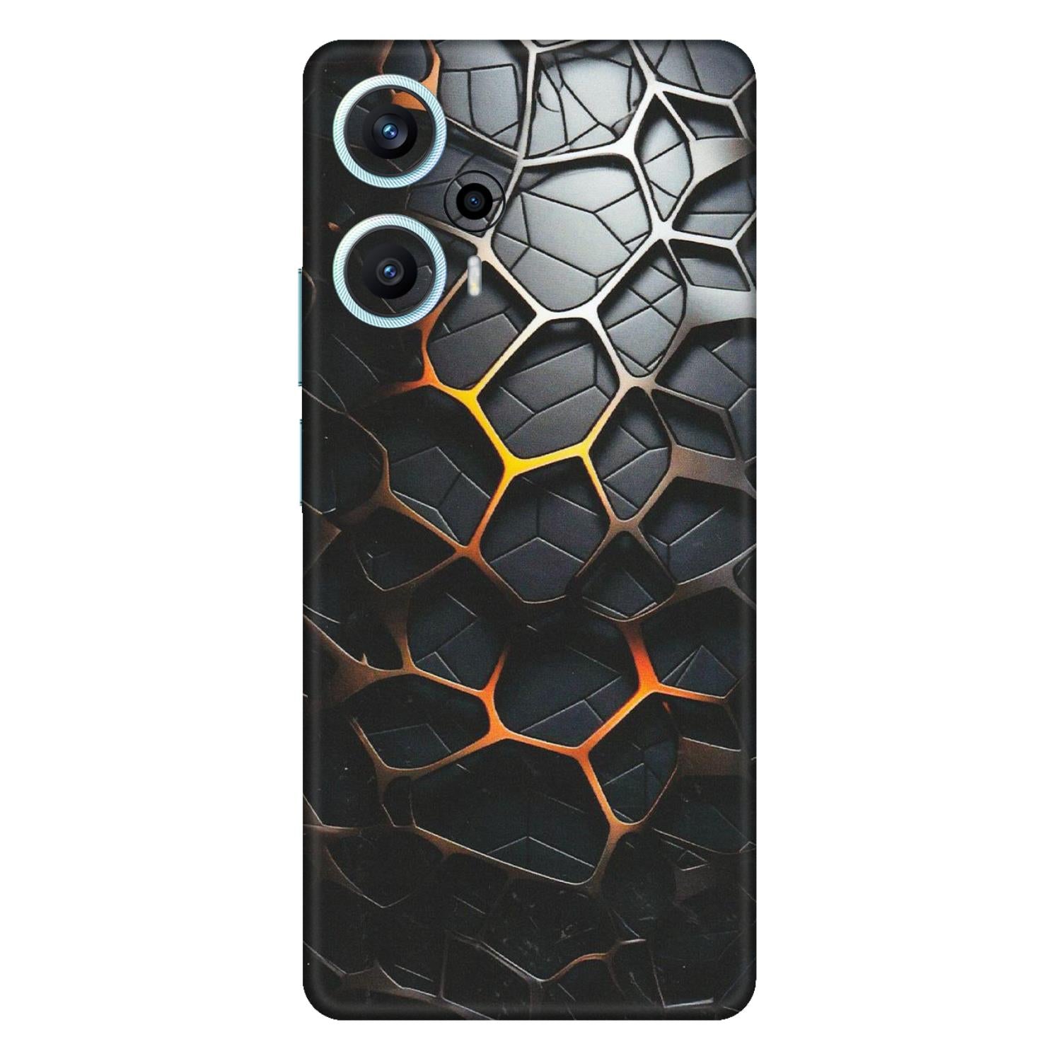 POCO Phone Skins (All Models) - New Abstract Graphite Tiles - Matte Finish (M-130) Poco F5 (5G)