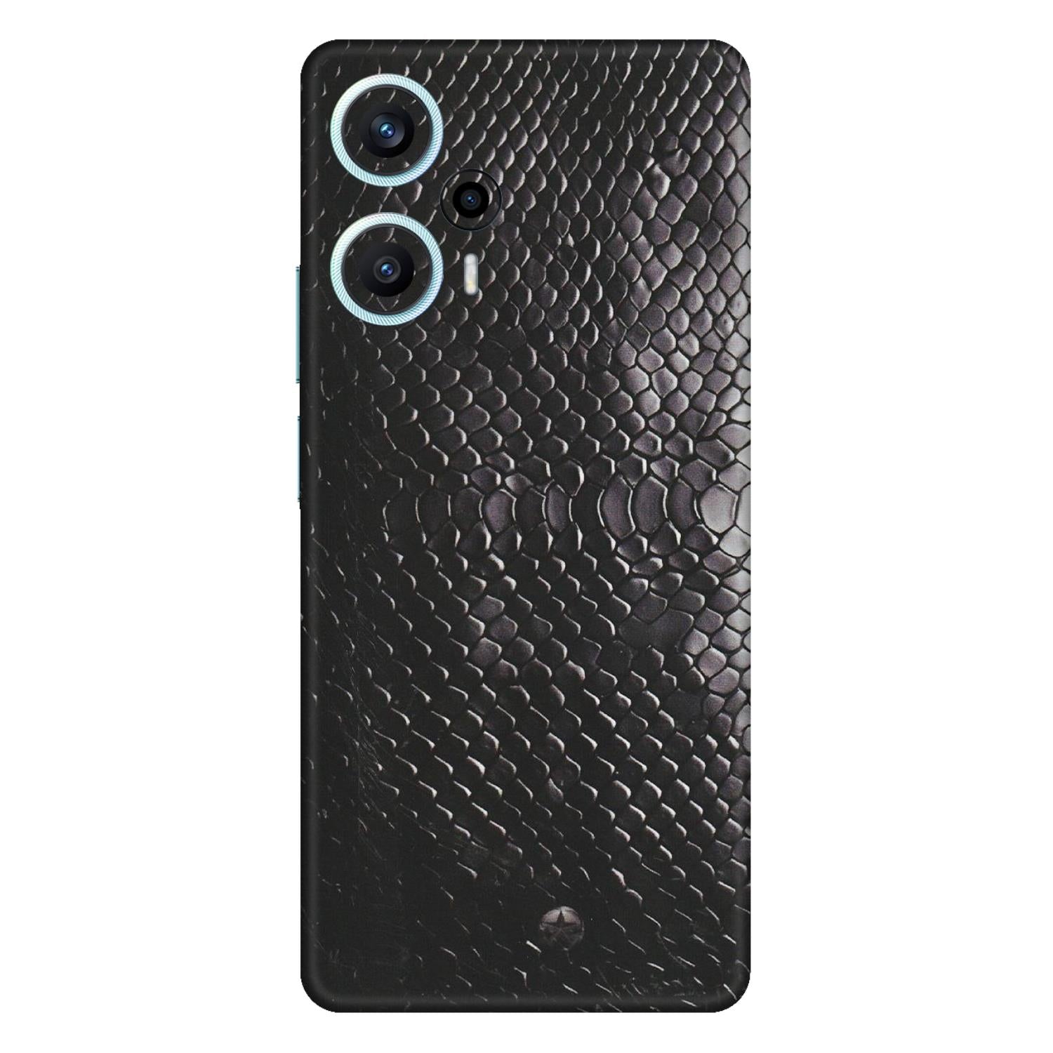 POCO Phone Skins (All Models) - Black Snack Leather - Matte Finish (M-147) Poco F5 (5G)