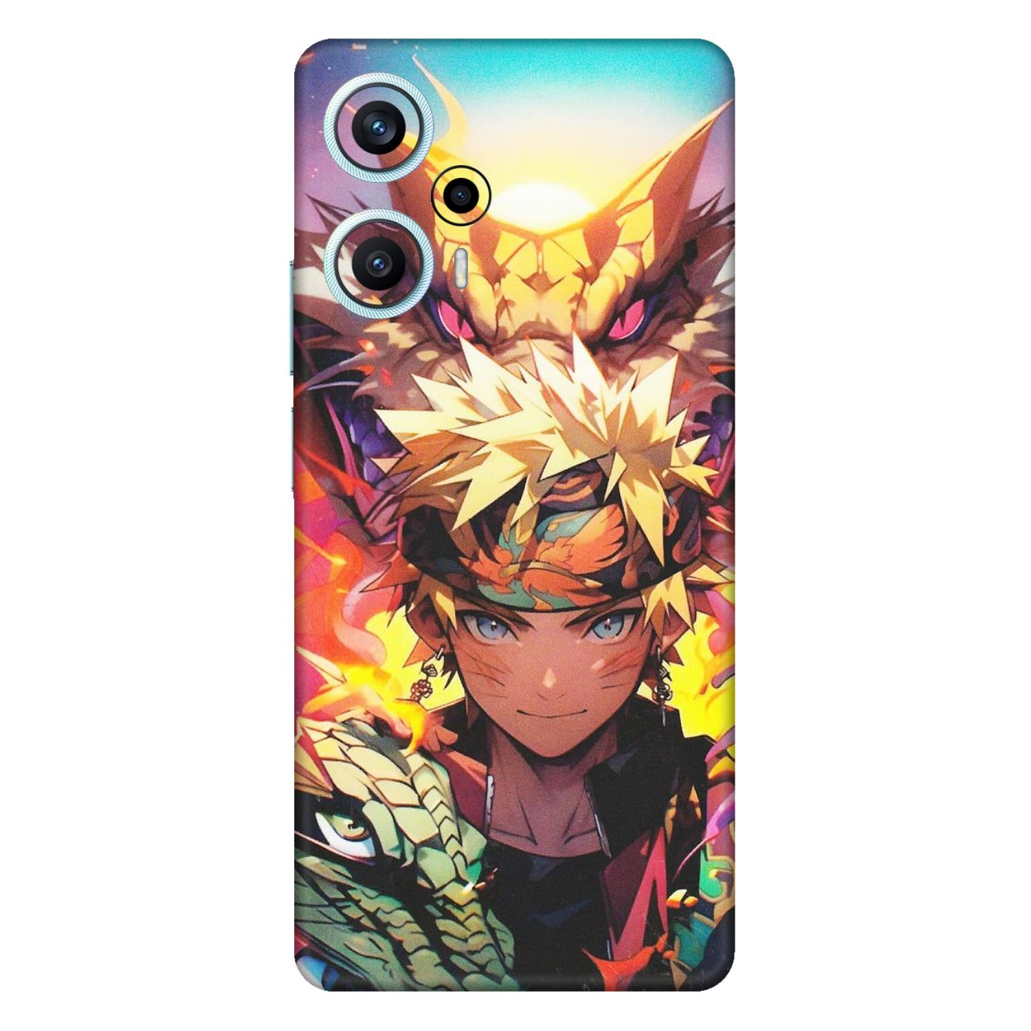 POCO Phone Skins (All Models) - Angry Naruto Anime - Matte Finish (M-148) Poco F5 (5G)