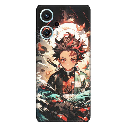 POCO Phone Skins (All Models) - Tanjiro Demon Slayer Anime - Matte Finish (M-158) Poco F5 (5G)