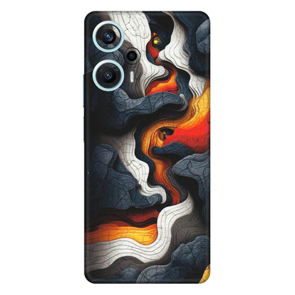 POCO Phone Skins (All Models) - Abstract Volcanic Layers - Matte Finish (M-52) Poco F5 (5G)