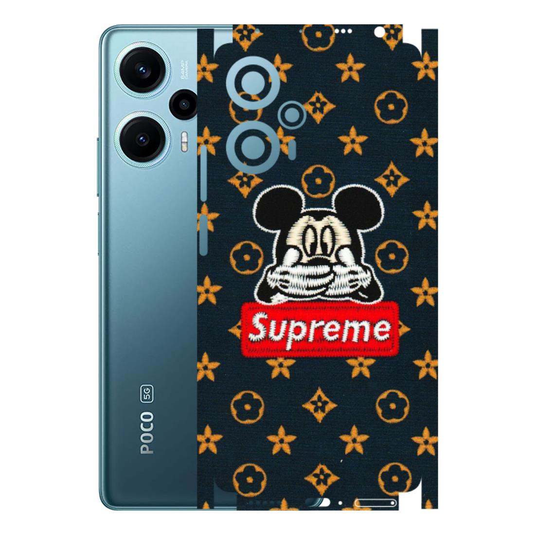 POCO Phone Skins (All Models) - Mickey Supreme - Matte Finish (M-83) Poco F5 (5G)