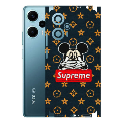 POCO Phone Skins (All Models) - Mickey Supreme - Matte Finish (M-83) Poco F5 (5G)