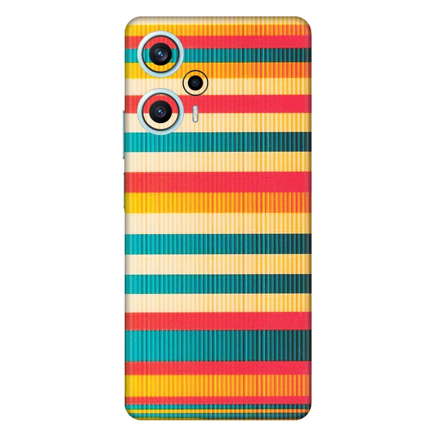 POCO Phone Skins (All Models) - Colourful Stripes Soothing Effect - Matte Finish (M-86) Poco F5 (5G)