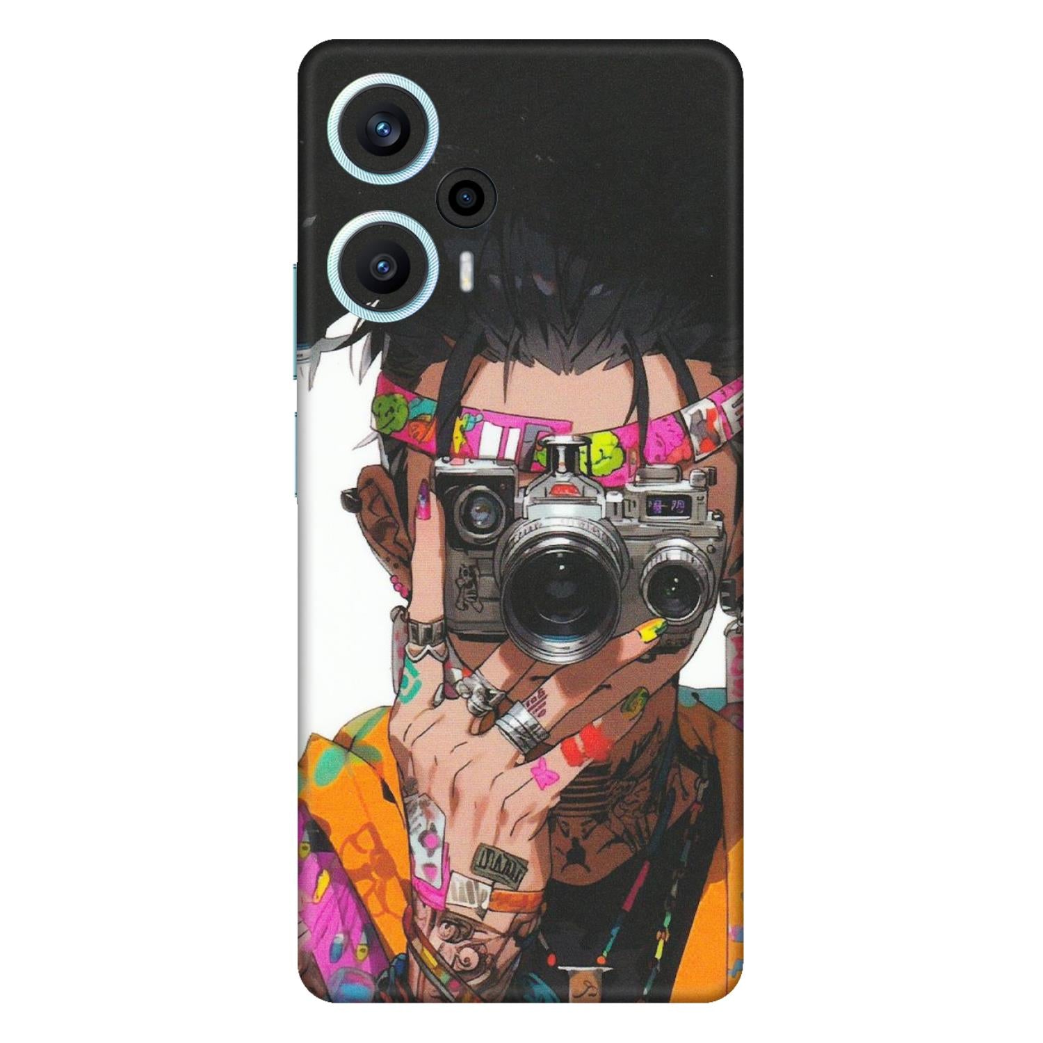 POCO Phone Skins (All Models) - Camera Lover Girl - Matte Finish (M-09) Poco F5 (5G)