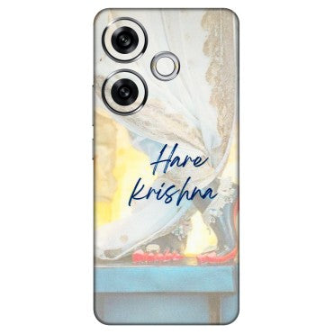 POCO Phone Skins (All Models) - Hare Krishna - 3D Embossed Finish (L-03) Poco F6 (5G)