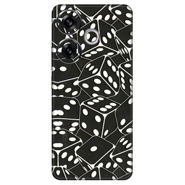 POCO Phone Skins (All Models) - Big Black Dices - 3D Embossed Finish (L-106) Poco F6 (5G)
