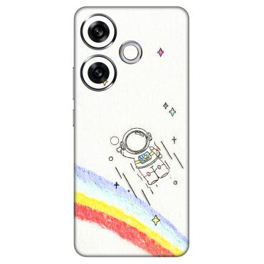 POCO Phone Skins (All Models) - Milkyway Astronaut - 3D Embossed Finish (L-110) Poco F6 (5G)