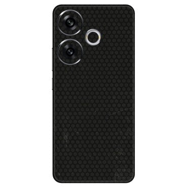POCO Phone Skins (All Models) - Black honeycomb - 3D Embossed Finish (L-114) Poco F6 (5G)