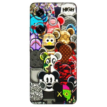 POCO Phone Skins (All Models) - More Mickey Mouses - 3D Embossed Finish (L-118) Poco F6 (5G)