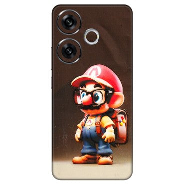 POCO Phone Skins (All Models) - Little Mario - 3D Embossed Finish (L-119) Poco F6 (5G)