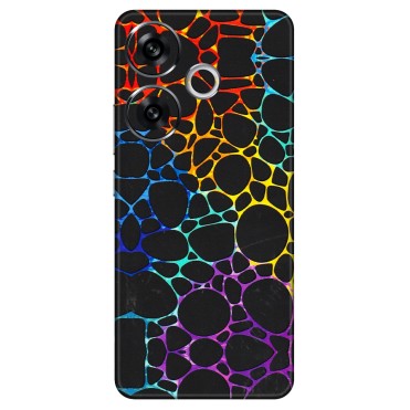 POCO Phone Skins (All Models) - Abstract Art MultiColour - 3D Embossed Finish (L-133) Poco F6 (5G)