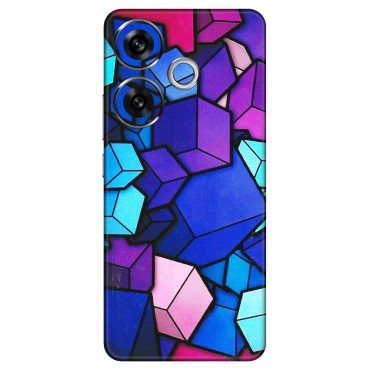 POCO Phone Skins (All Models) - Cube Doodle - 3D Embossed Finish (L-141) Poco F6 (5G)