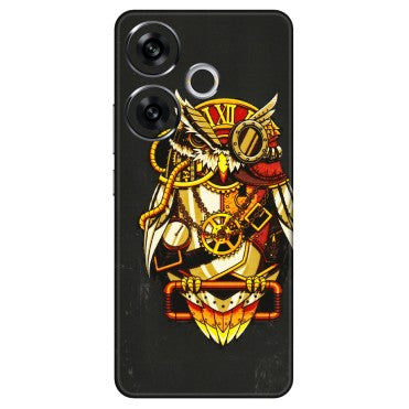 POCO Phone Skins (All Models) - Classy Smart Owl - 3D Embossed Finish (L-144) Poco F6 (5G)