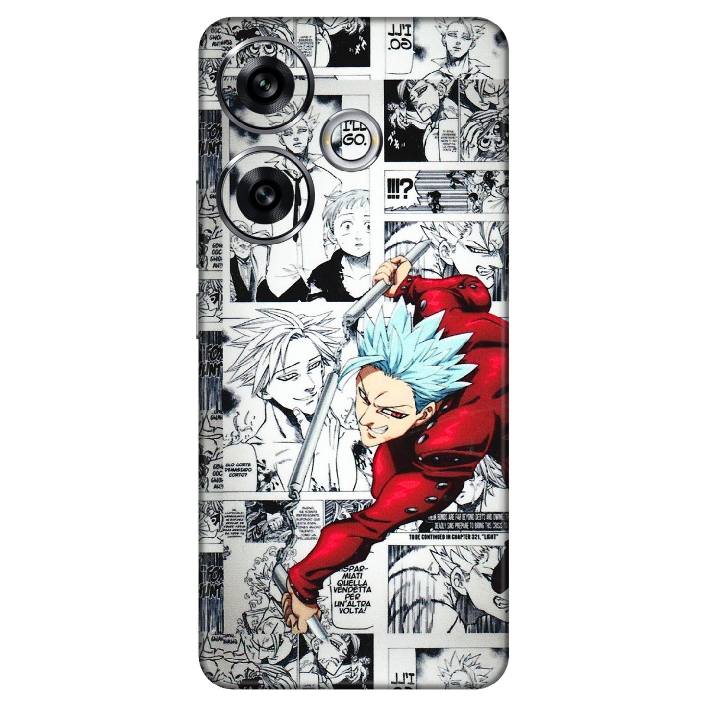 POCO Phone Skins (All Models) - Anime Comic - 3D Embossed Finish (L-192) Poco F6 (5G)