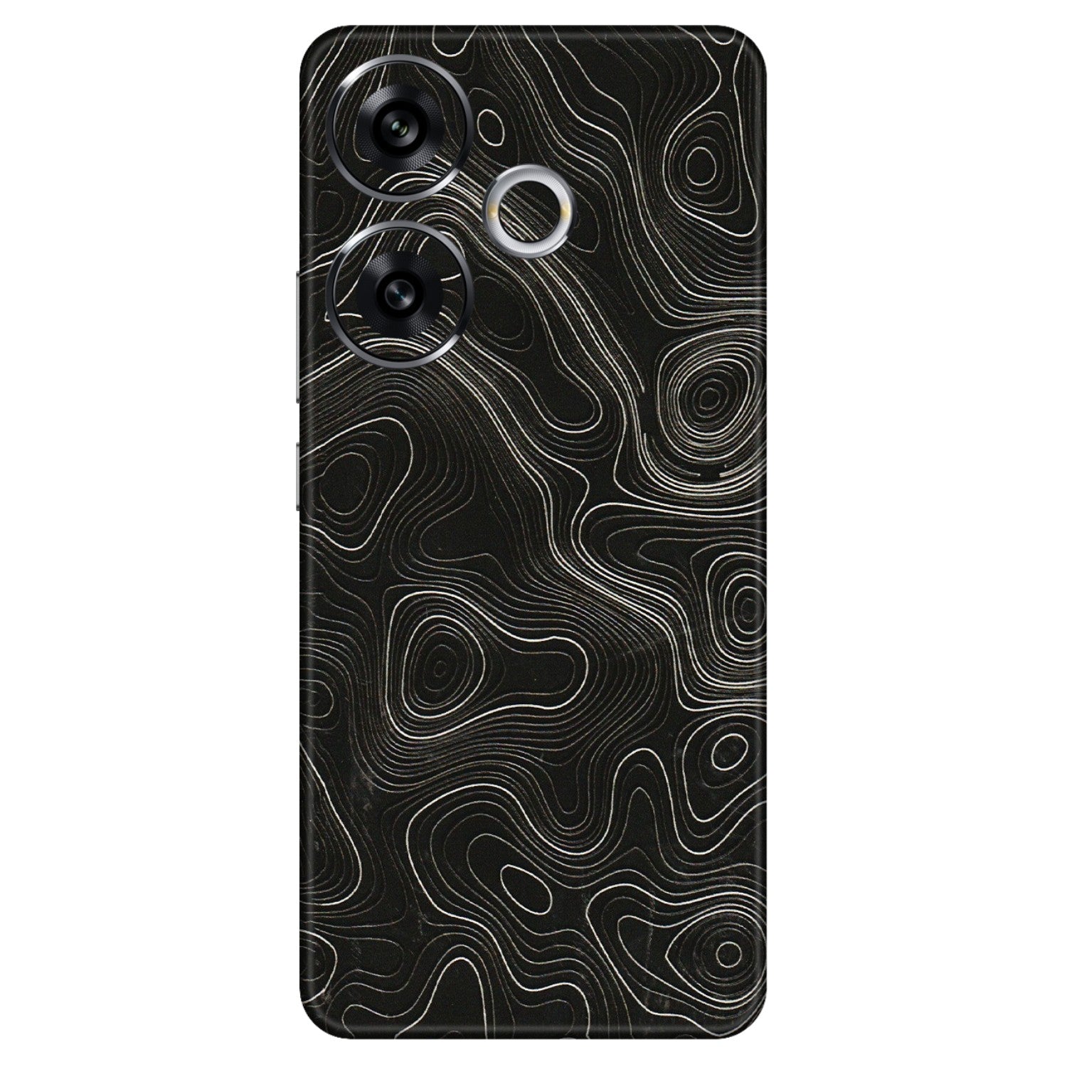 POCO Phone Skins (All Models) - Black Swirl - 3D Embossed Finish (L-196) Poco F6 (5G)