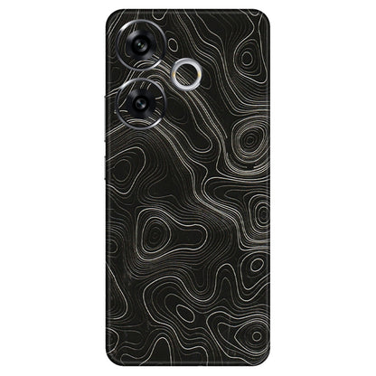 POCO Phone Skins (All Models) - Black Swirl - 3D Embossed Finish (L-196) Poco F6 (5G)