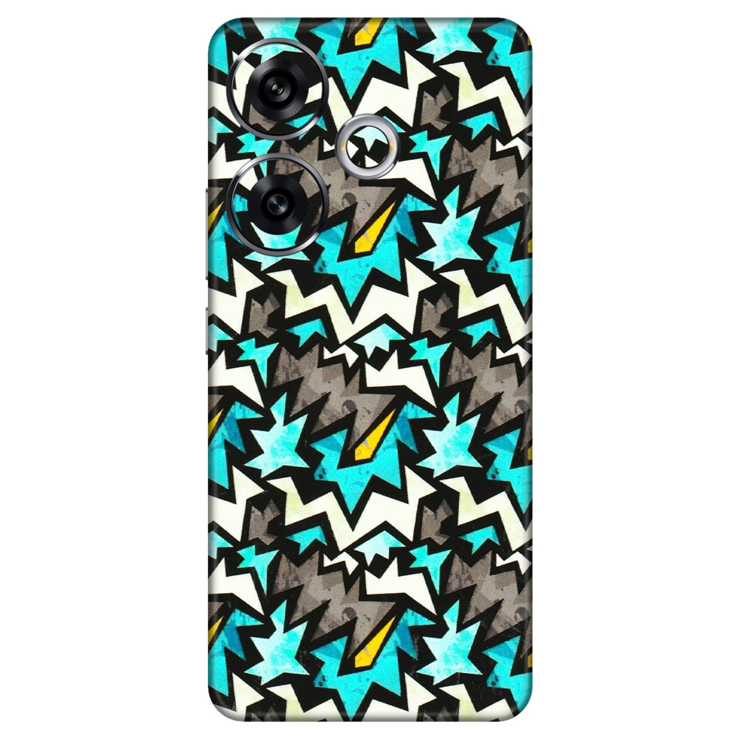 POCO Phone Skins (All Models) - Funky Zig Zag - 3D Embossed Finish (L-223) Poco F6 (5G)