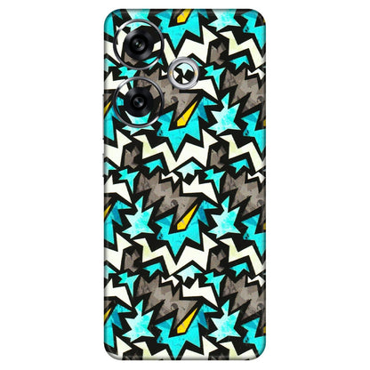 POCO Phone Skins (All Models) - Funky Zig Zag - 3D Embossed Finish (L-223) Poco F6 (5G)