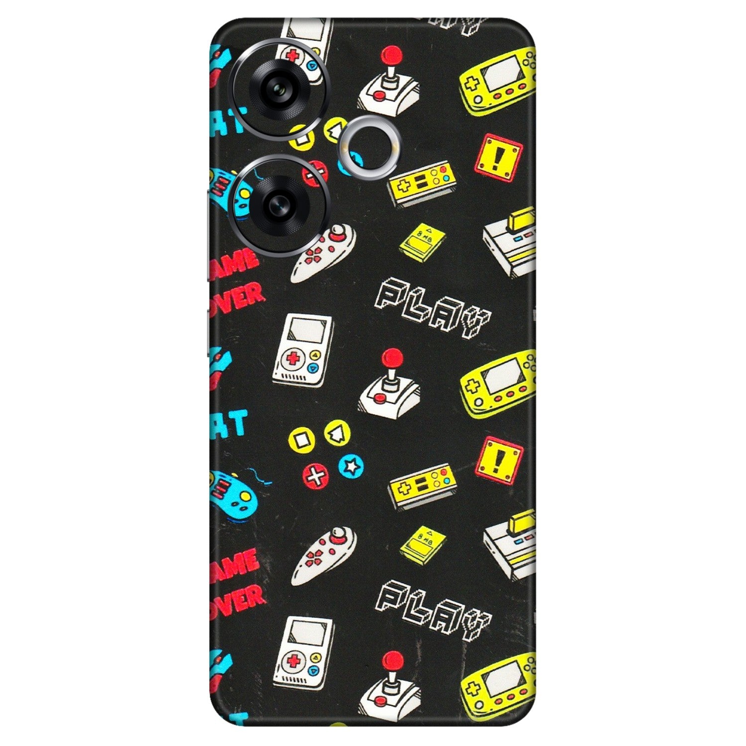 POCO Phone Skins (All Models) - Gaming Doodles - 3D Embossed Finish (L-224) Poco F6 (5G)