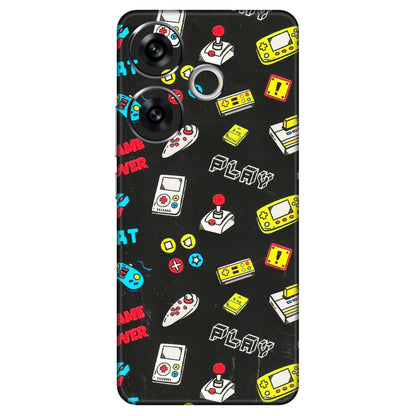 POCO Phone Skins (All Models) - Gaming Doodles - 3D Embossed Finish (L-224) Poco F6 (5G)