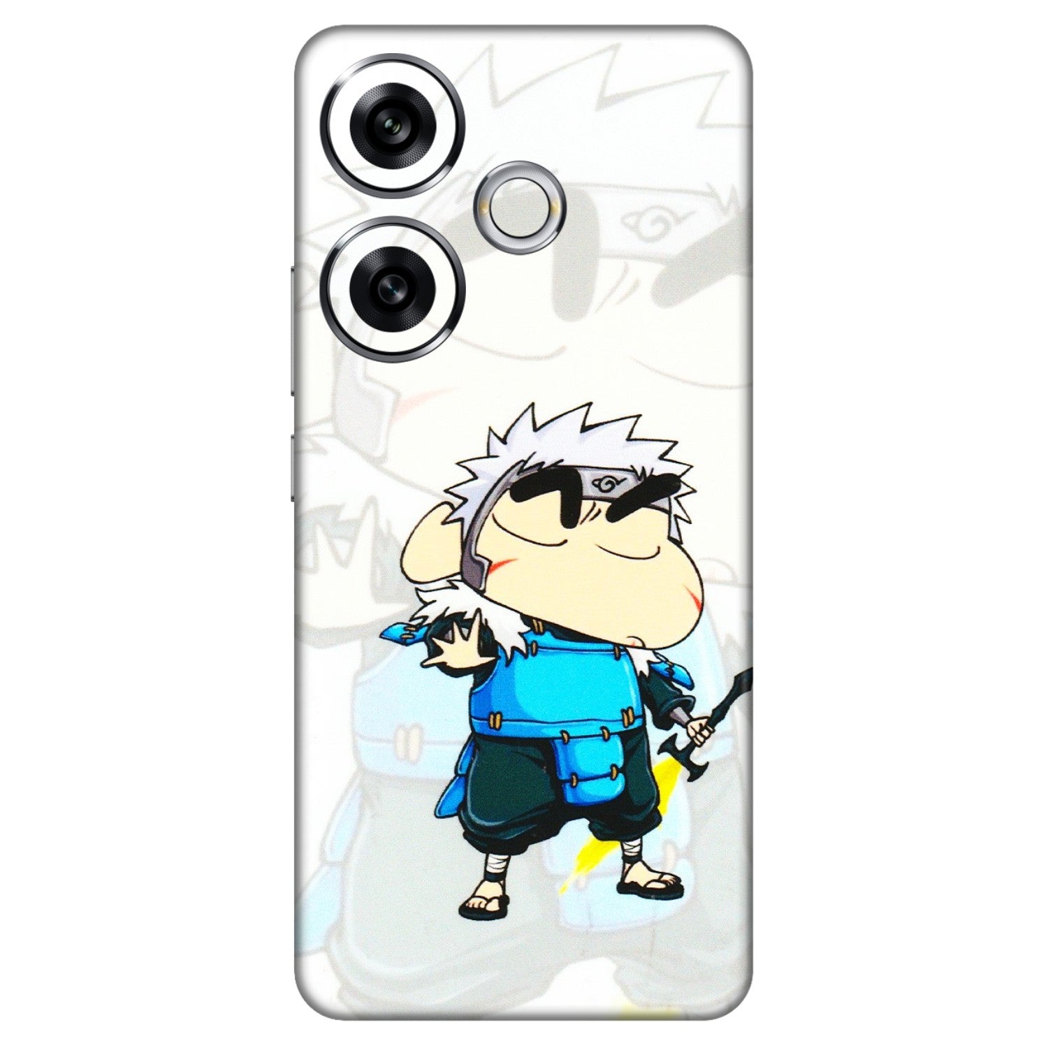 POCO Phone Skins (All Models) - Angry Young Shinchan - 3D Embossed Finish (L-226) Poco F6 (5G)