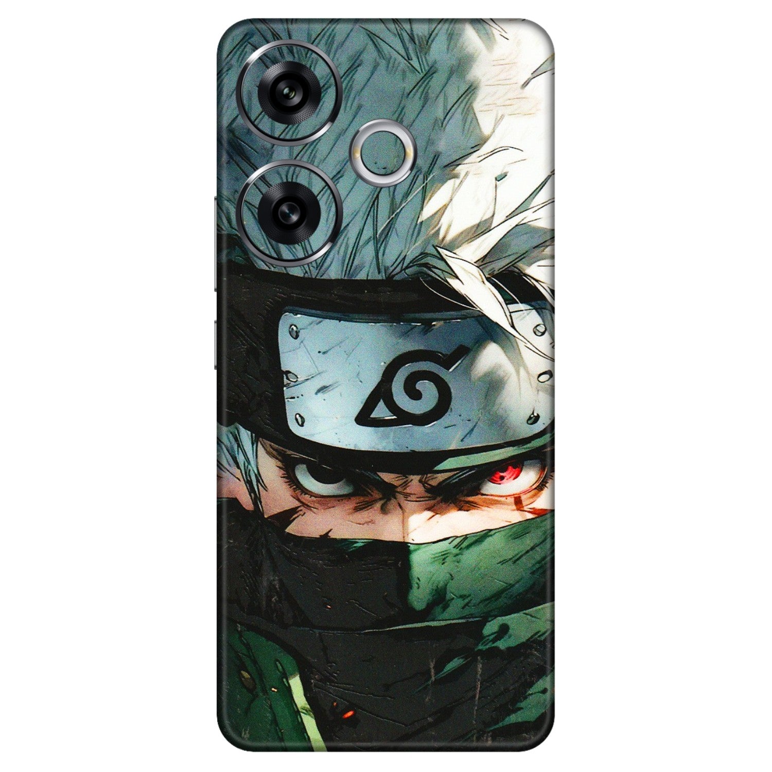 POCO Phone Skins (All Models) - Kakashi Red Eye Focus - 3D Embossed Finish (L-227) Poco F6 (5G)