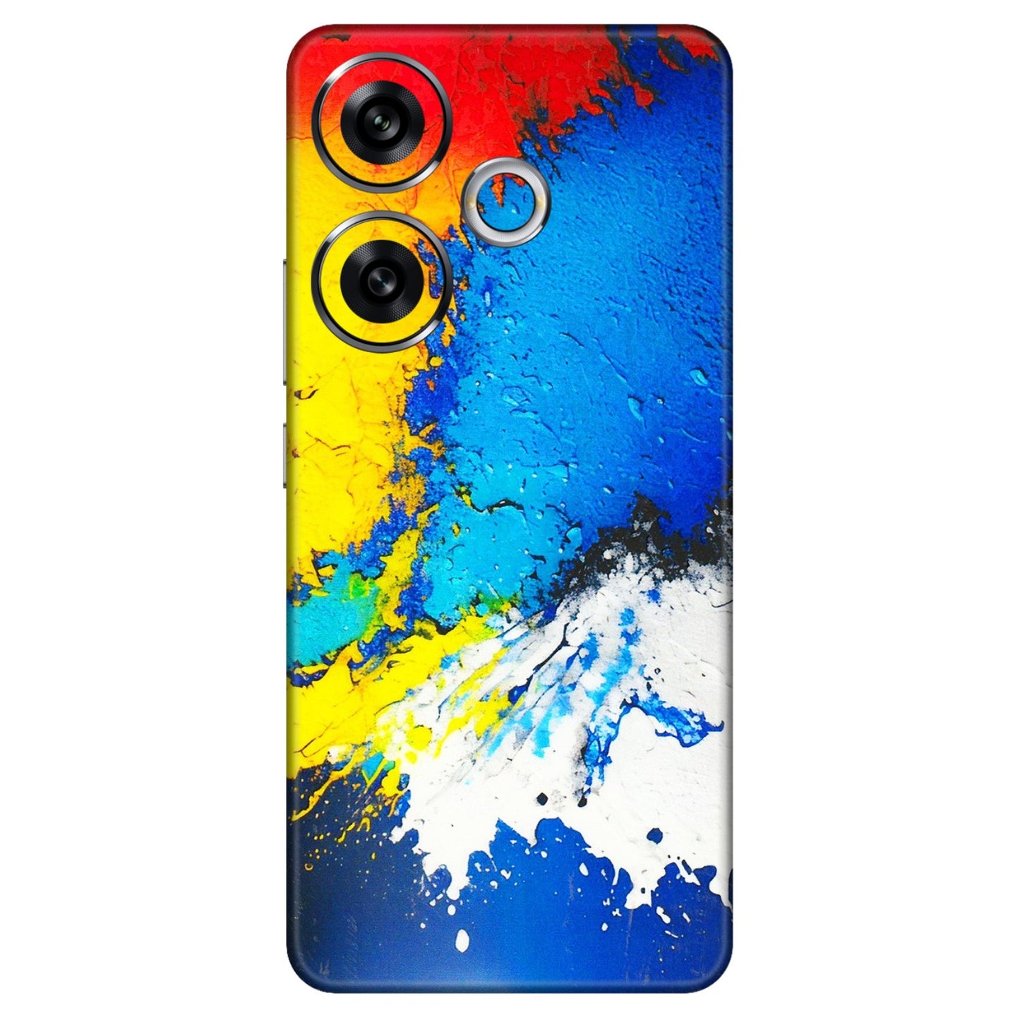 POCO Phone Skins (All Models) - Acrylic Paint Spill - 3D Embossed Finish (L-229) Poco F6 (5G)