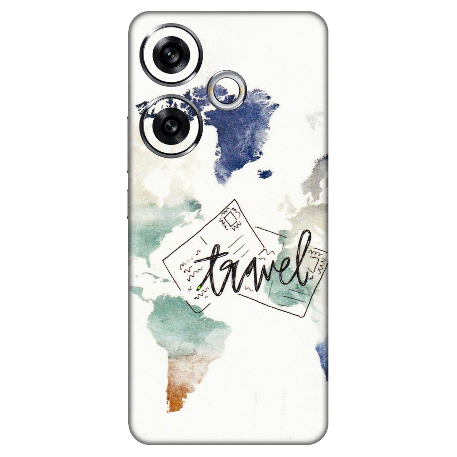 POCO Phone Skins (All Models) - Travel The World - 3D Embossed Finish (L-232) Poco F6 (5G)