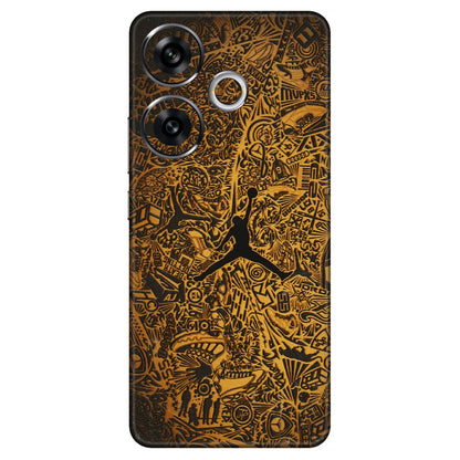 POCO Phone Skins (All Models) - Premium Gold Basketball Player - 3D Embossed Finish (L-236) Poco F6 (5G)