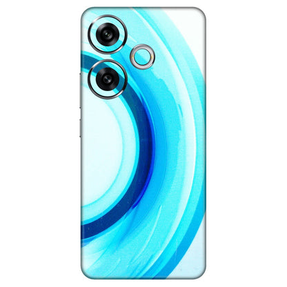 POCO Phone Skins (All Models) - The Blue Curve - 3D Embossed Finish (L-244) Poco F6 (5G)