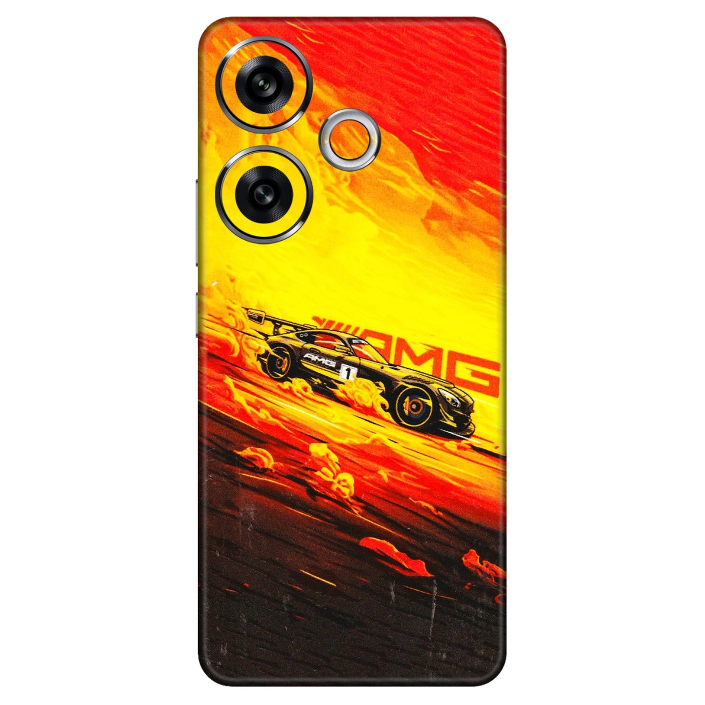 POCO Phone Skins (All Models) - AMG Car Speed Cover - 3D Embossed Finish (L-256) Poco F6 (5G)