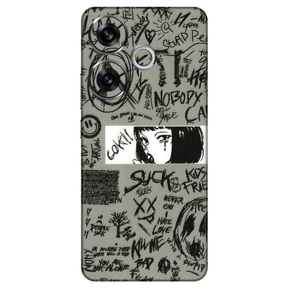 POCO Phone Skins (All Models) - Never Have Love Anime - 3D Embossed Finish (L-260) Poco F6 (5G)