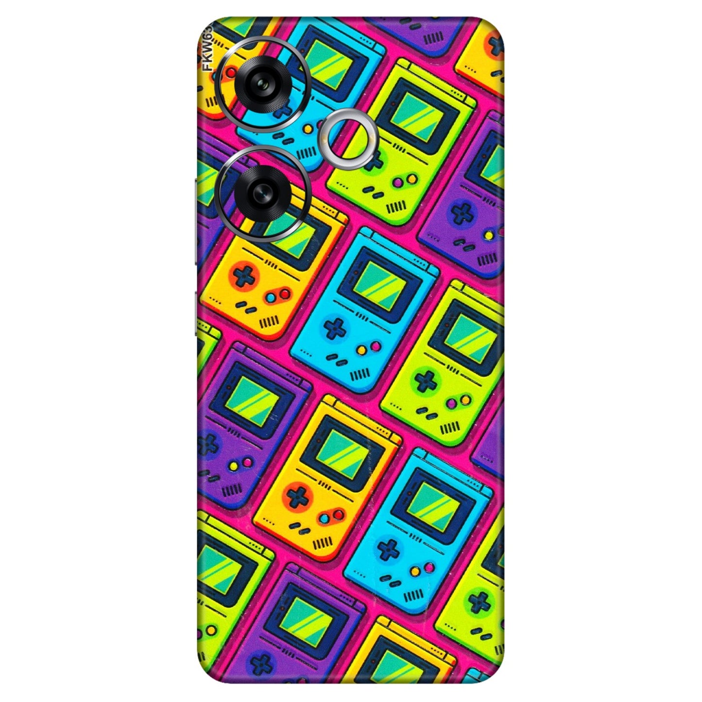 POCO Phone Skins (All Models) - Gameboy Colourful - 3D Embossed Finish (L-266) Poco F6 (5G)