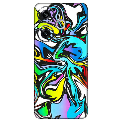 POCO Phone Skins (All Models) - Abstract Colour Paints - 3D Embossed Finish (L-271) Poco F6 (5G)