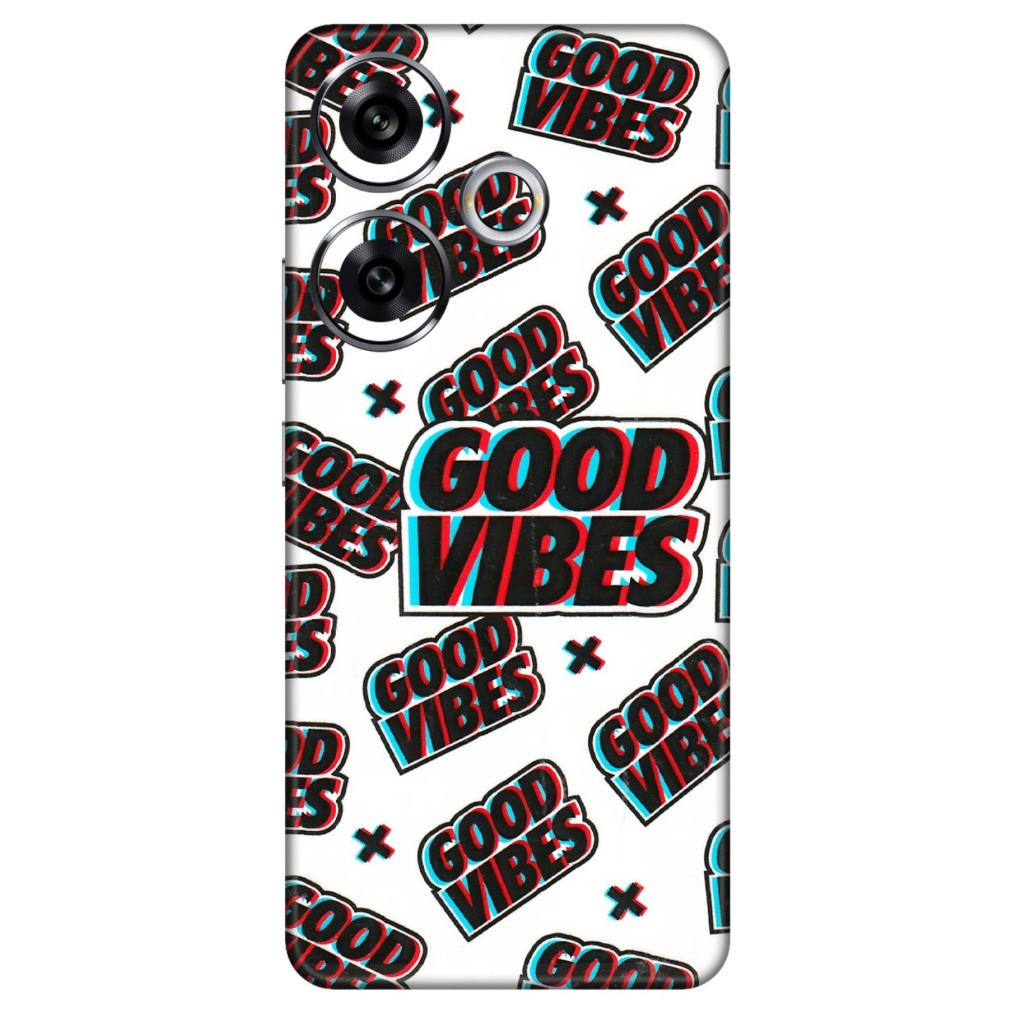 POCO Phone Skins (All Models) - Good Vibes - 3D Embossed Finish (L-282) Poco F6 (5G)