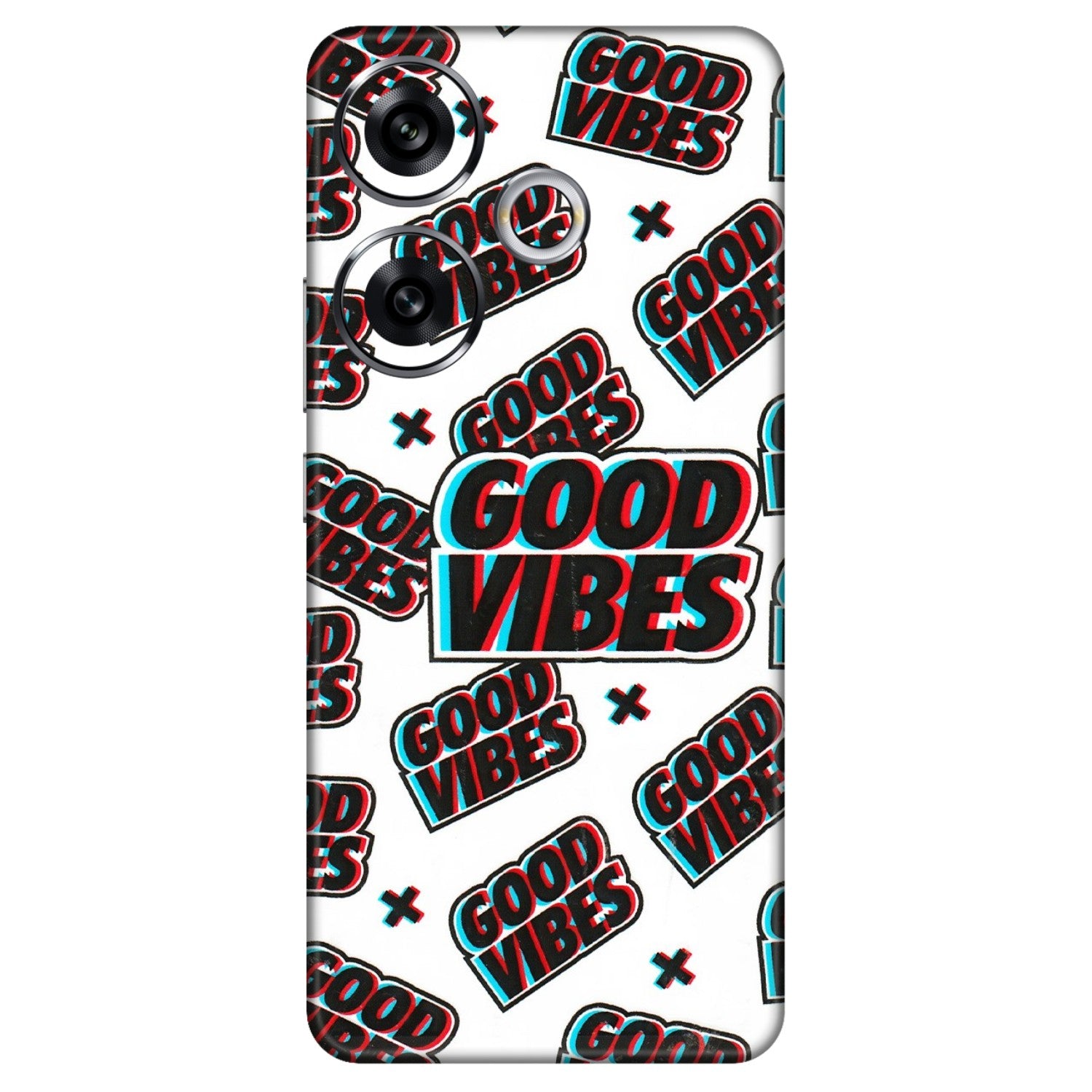 POCO Phone Skins (All Models) - Good Vibes - 3D Embossed Finish (L-282) Poco F6 (5G)