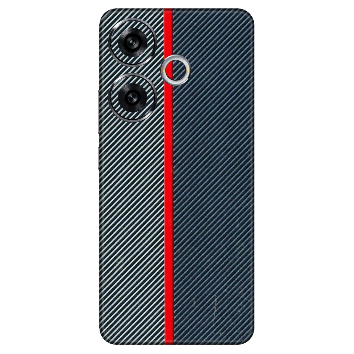 POCO Phone Skins (All Models) - Blue Sober Lines - 3D Embossed Finish (L-305) Poco F6 (5G)