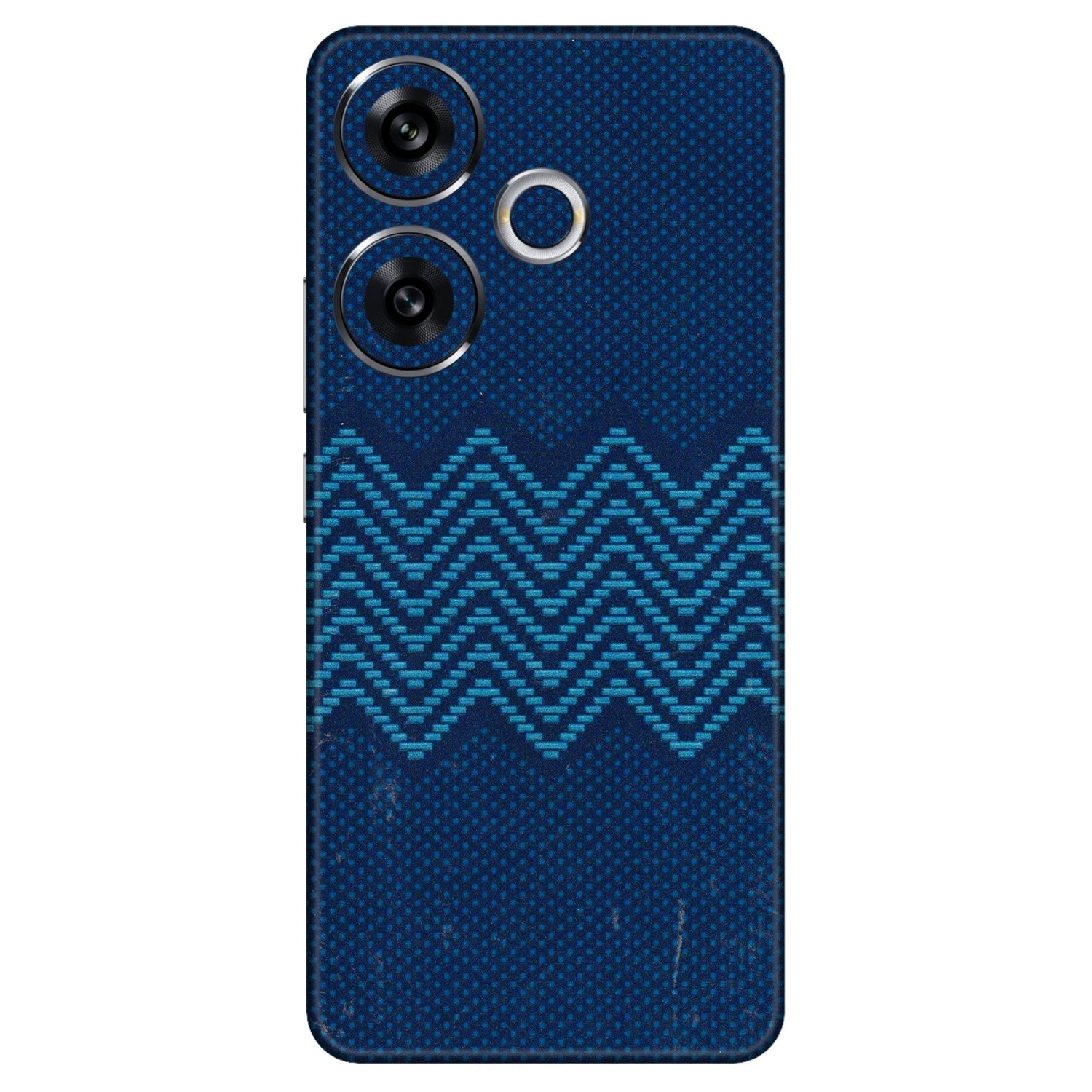 POCO Phone Skins (All Models) - Blue Sober Waves - 3D Embossed Finish (L-306) Poco F6 (5G)
