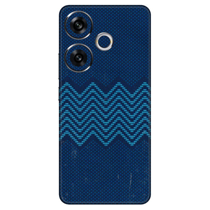 POCO Phone Skins (All Models) - Blue Sober Waves - 3D Embossed Finish (L-306) Poco F6 (5G)