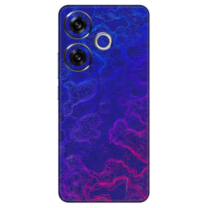 POCO Phone Skins (All Models) - Purple Ripples Swirl - 3D Embossed Finish (L-314) Poco F6 (5G)